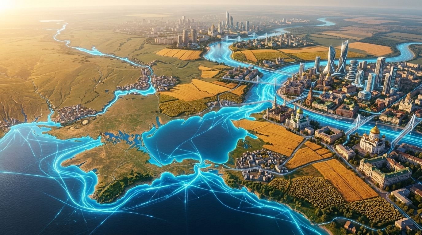Азовское и Чёрное море из космоса